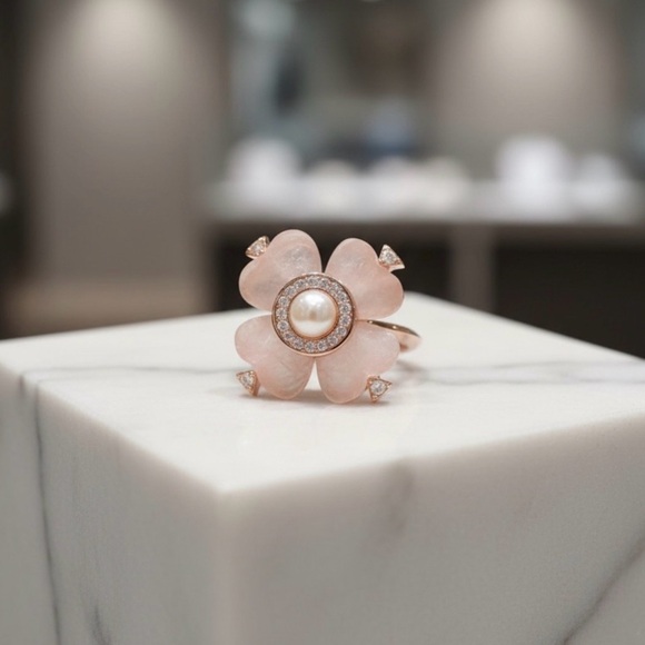 KATE SPADE NEW YORK SPADE FLOWER RING - Picture 5 of 13